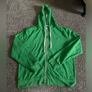 Express Green Zip-Up Long Sleeve Hoodie Sweatshirt XL Men’s